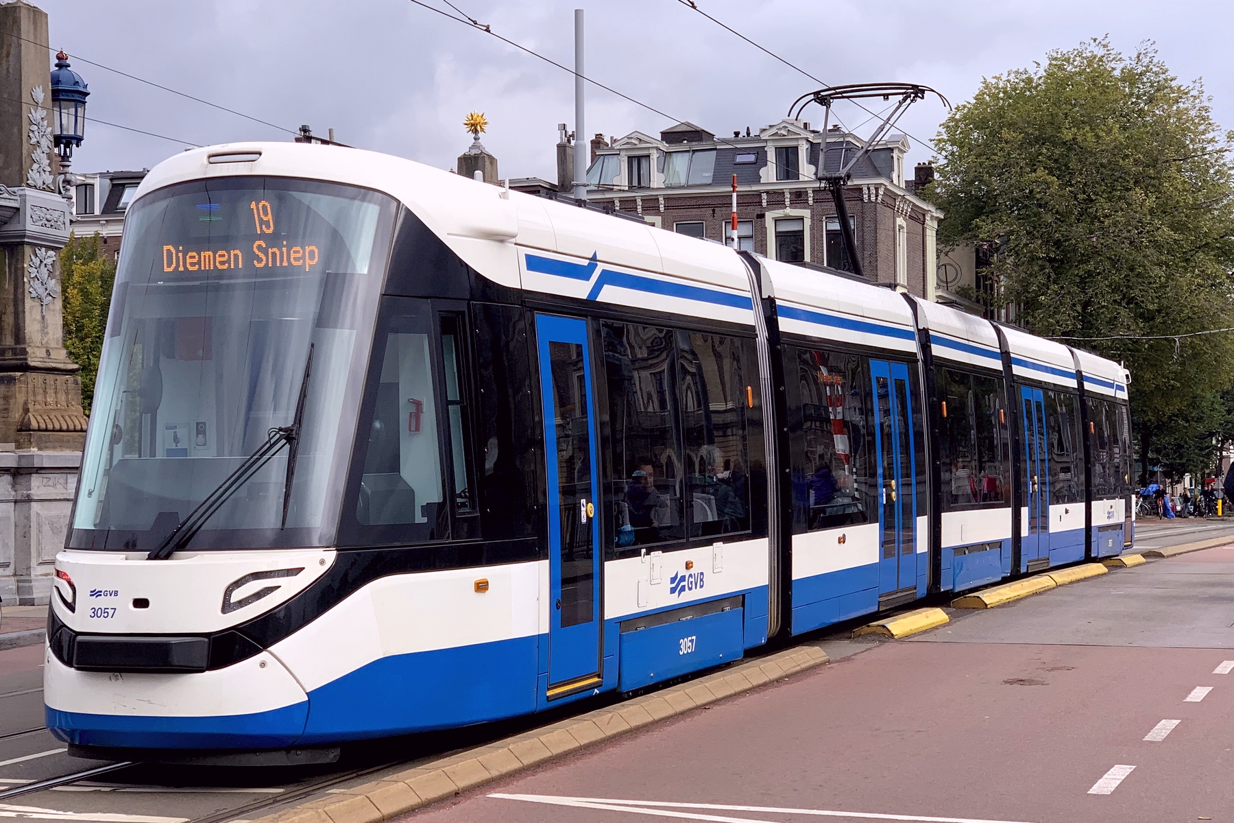 חשמלית 15G של GVB באמסטרדם עם רצפה נמוכה